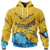 Los Angeles Chargers Devil Eyes All Over Print Hoodie Gift For Fans