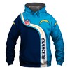 Los Angeles Chargers Highway Letter All Over Print Hoodie Gifts For Fans