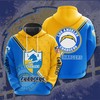 Los Angeles Chargers Seal Motifs All Over Print Hoodie Gifts For Fans