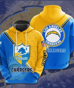 Los Angeles Chargers Seal Motifs All Over Print Hoodie Gifts For Fans
