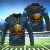 Los Angeles Chargers Skull 3D Hoodie - Great Gift For Fans