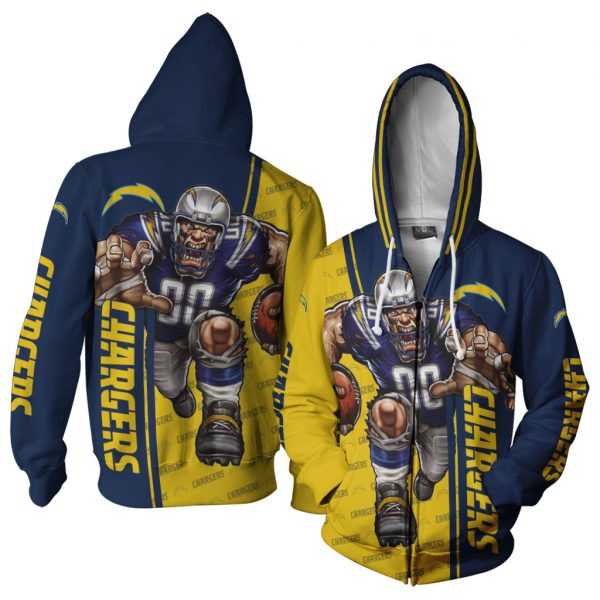 Los Angeles Chargers Ultra Cool 3D All Over Print Hoodie Gifts For Fans