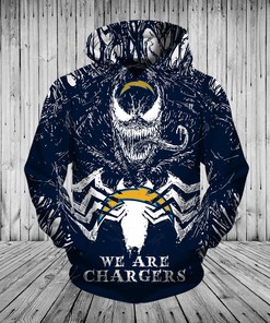 Los Angeles Chargers Venom All Over Print Pullover Hoodie 3D Gifts For Fans