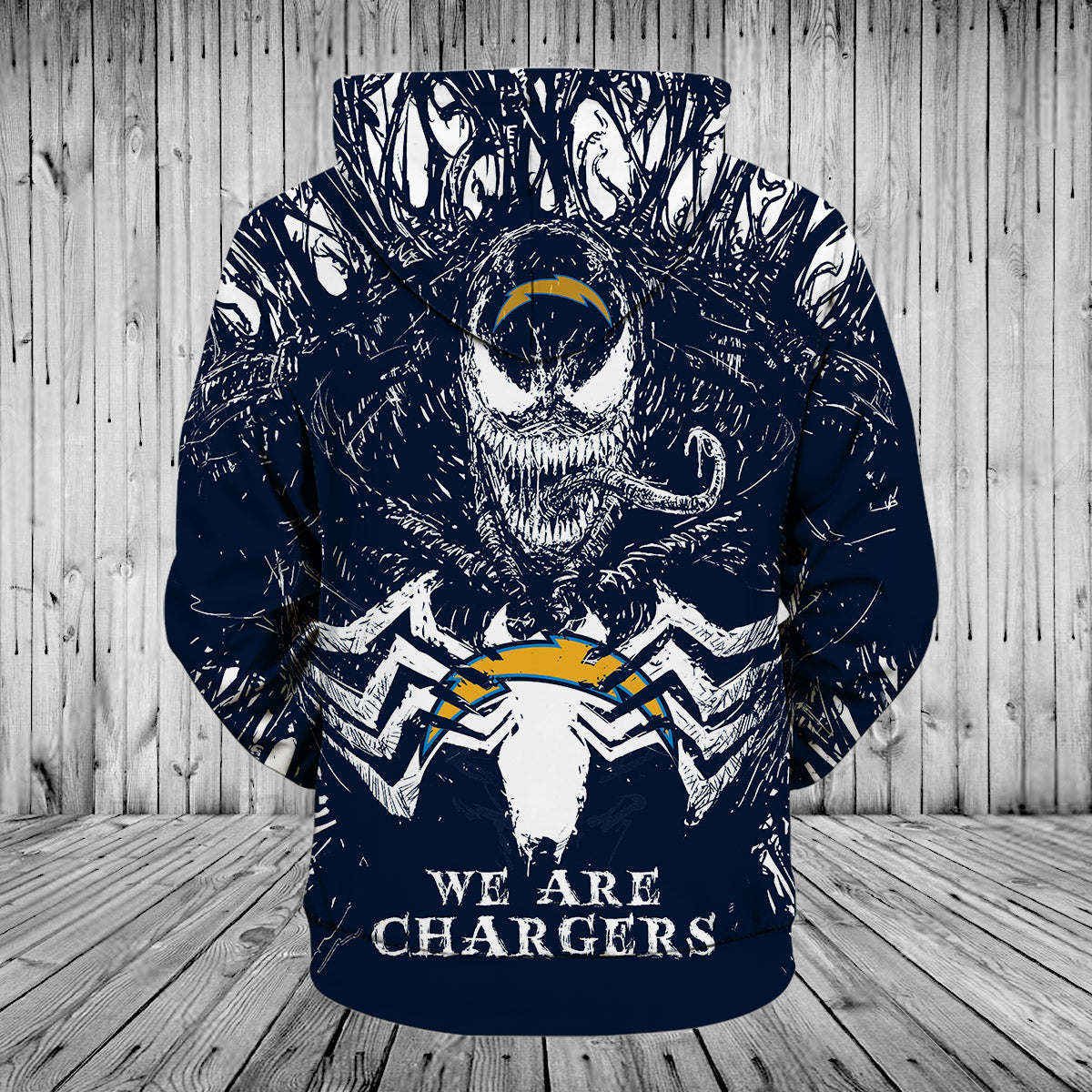 Los Angeles Chargers Venom All Over Print Pullover Hoodie 3D Gifts For Fans
