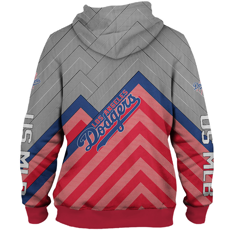 Los Angeles Dodgers Baseball All Over Print 3D Zip Hoodie For Fan