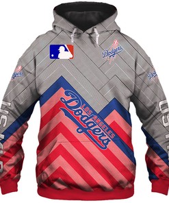Los Angeles Dodgers Baseball All Over Print 3D Zip Hoodie For Fan