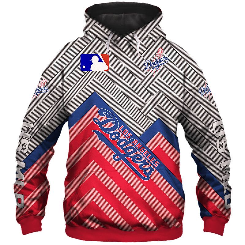 Los Angeles Dodgers Baseball All Over Print 3D Zip Hoodie For Fan