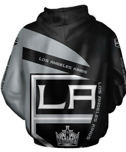 Los Angeles Kings All Over Print Zip Hoodie Gift For Fans - 3D Hoodies For Men