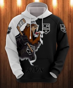 Los Angeles Kings Cartoon Graphic All Over Print Zip Hoodie For Fan