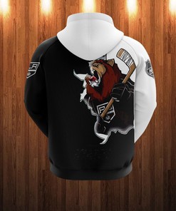Los Angeles Kings Cartoon Graphic All Over Print Zip Hoodie For Fan