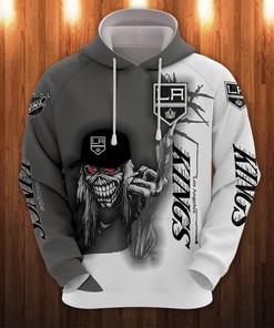 Los Angeles Kings Ultra Death Graphic All Over Print Hoodie Gift For Halloween - 3D Print Hoodie Full Size