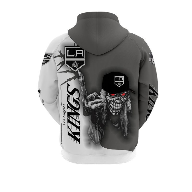 Los Angeles Kings Ultra Death Graphic All Over Print Hoodie Gift For Halloween - 3D Print Hoodie Full Size