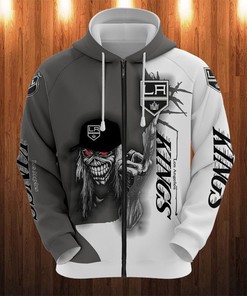 Los Angeles Kings Ultra Death Graphic All Over Print Hoodie Gift For Halloween - 3D Print Hoodie Full Size
