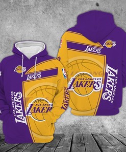 Los Angeles Lakers Basketball All Over Print 3D Hoodie For Fans