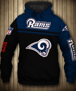 Los Angeles Rams 3D Zip Hoodie All Over Print Pullover For Fans