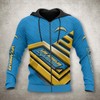 Los Angeles Rams All Over Print Zip Up Hoodie Men - Mens 3D Hoodies