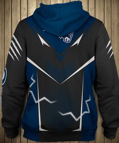 Los Angeles Rams Hoodie Lightning Graphic 3D All Over Print Hoodie, Stand Out In The Crowd
