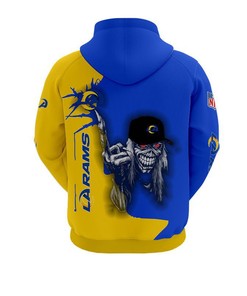 Los Angeles Rams Ultra Death Graphic 3D All Over Print Hoodie, Stand Out In The Crowd For Halloween