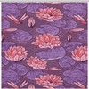 Lotus and Dragonfly Shower Curtain with Bathroom Decorative Durable Fabric and Waterproof Design 