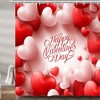Love Balloons Fabric Shower Curtain For Bathroom