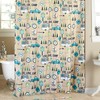 Love Camping Shower Curtain with Hooks Set