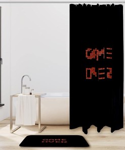 Love Game Over, Waterproof Shower Curtain For Bathroom