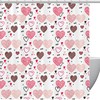 Love Heart Valentine Shower Curtain | Waterproof Washable Fabric Bathroom Curtain