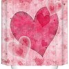 Love Heart Valentines Shower Curtain - Romantic Bathroom Decor