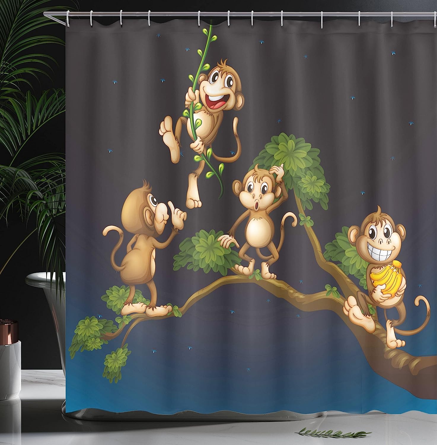 Love Hearts And Swirls Ornamental Shower Curtain With Romance And Happiness Spring Design - Image 3