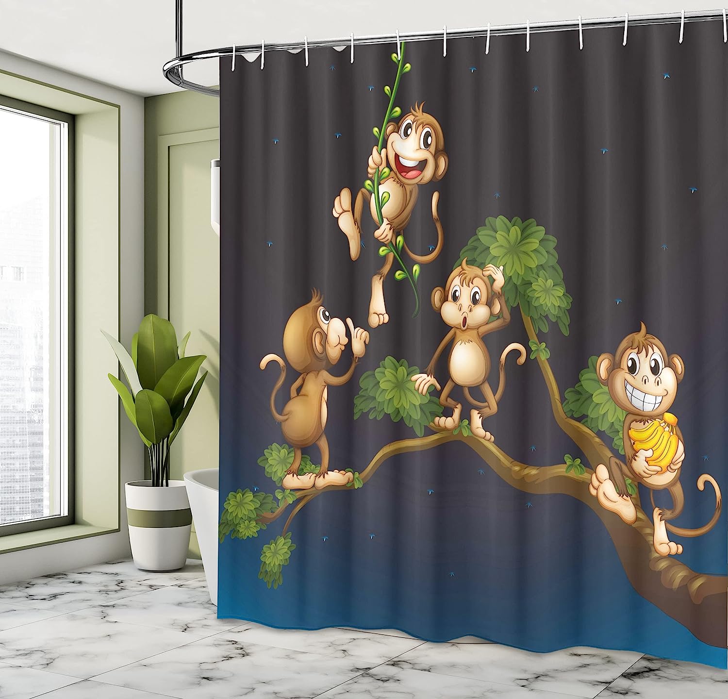 Love Hearts And Swirls Ornamental Shower Curtain With Romance And Happiness Spring Design - Image 4