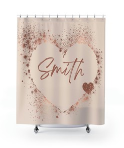 Love Is In The Air Heart Shower Curtain For Your Bathroom