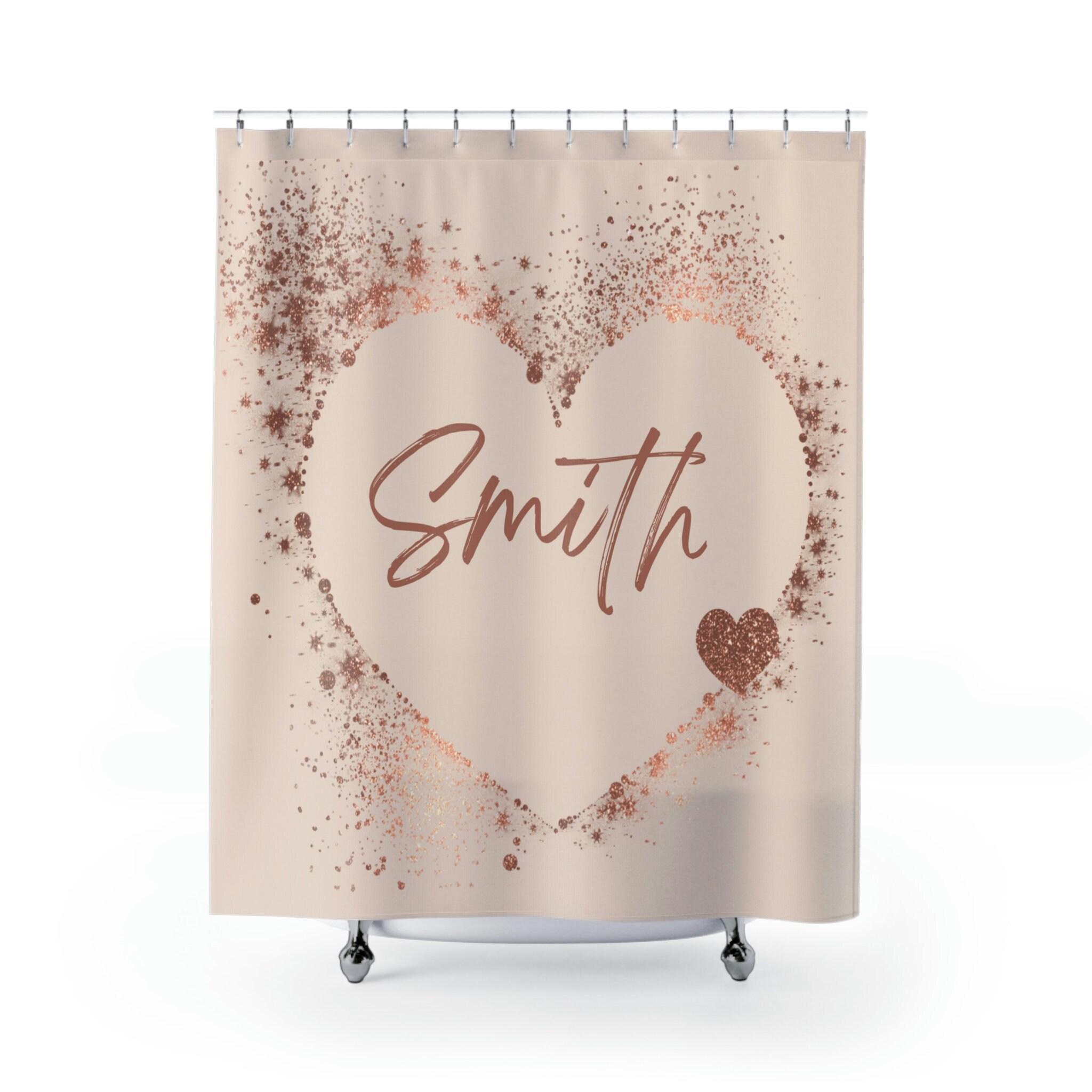 Love Is In The Air Heart Shower Curtain For Your Bathroom