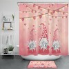 Love Is In The Air With This Flowers Hearts Love Valentine'S Day Gnomes Shower Curtain