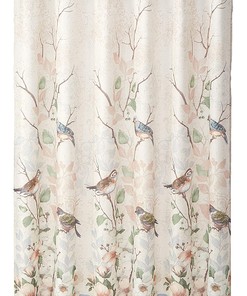 Love Nest Nature Shower Curtain - Avantis Fabric Bathroom Decor