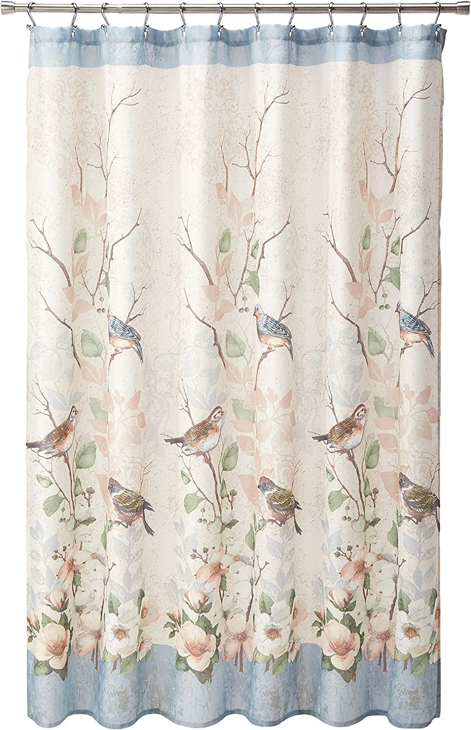 Love Nest Nature Shower Curtain - Avantis Fabric Bathroom Decor
