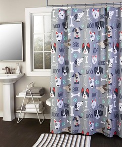Love Script Valentine's Day Shower Curtain, Durable and Washable Colored Bathroom Decor