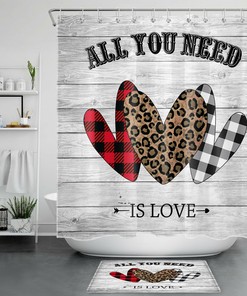 Love Shower Curtain Design