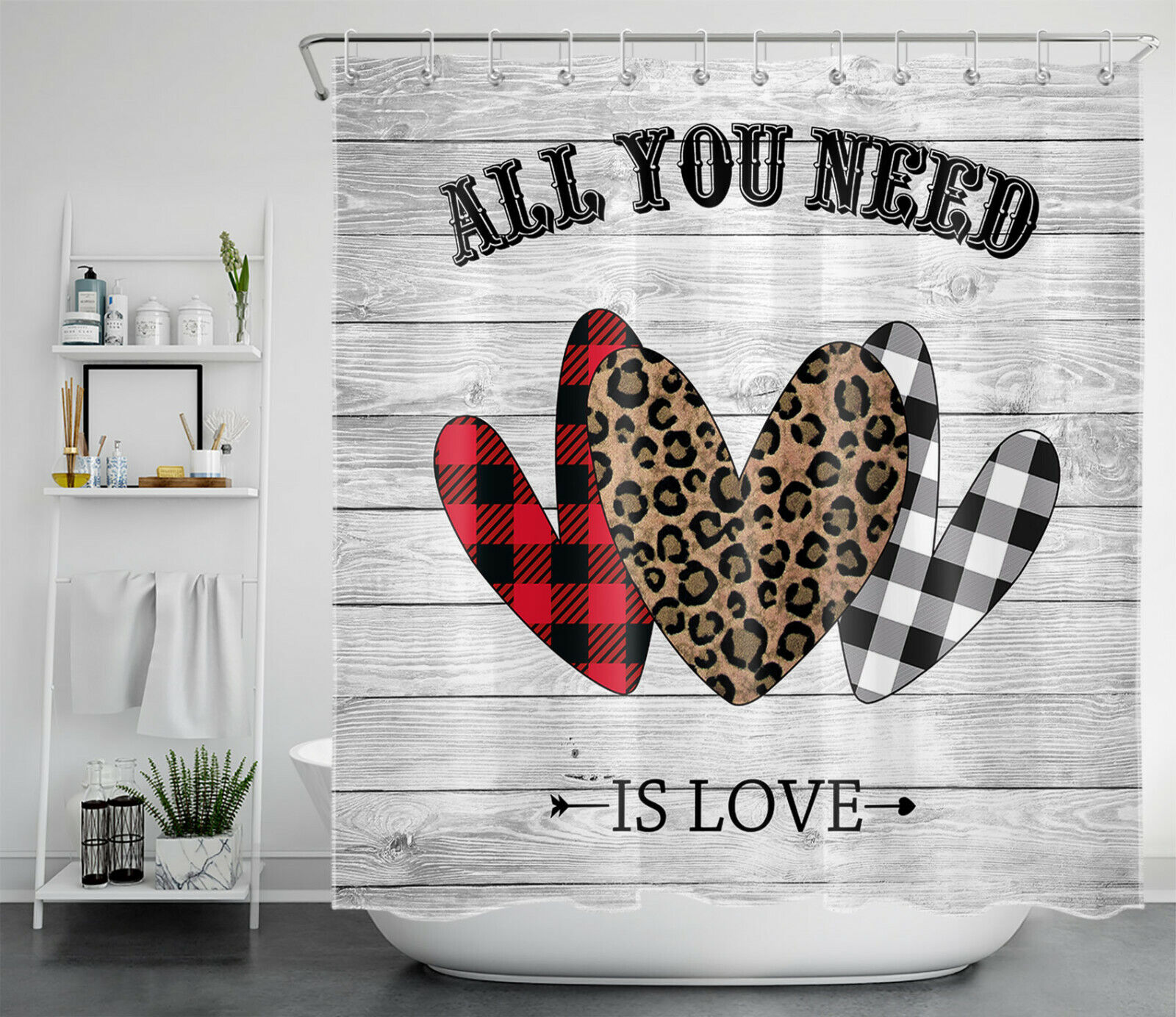 Love Shower Curtain Design - Image 2