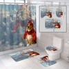 Lovely 3D Pet Dog Shrimp Sky Shower Curtain For Your Bathroom