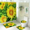 Lovely 3D Sunflower Shower Curtain For Your Bathroom