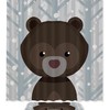 Lovely Bears Before Forest, Waterproof Shower Curtain - Restroom Shower Curtains