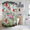 Lovely Birds And Flowers Shower Curtain For Classic Bathroom Decor