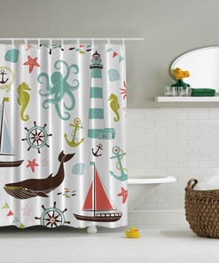 Lovely Blue Morpho Butterflies Fabric Shower Curtain, Perfect For Kids And Tweens Bathroom Decor