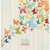 Lovely Butterfly Print Timber Colorful Shower Curtain For Rustic Bathroom Decor