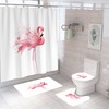 Lovely Cartoon Flamingos Animals Shower Curtain For Your Bathroom