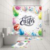 Lovely Dog Shower Curtain Set For Bathroom