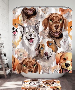 Lovely Dogs Shower Curtain for You - Shower Curtain Sets