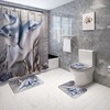 Lovely Dolphin Shower Curtain for Charming Oceanic Bathroom Decor