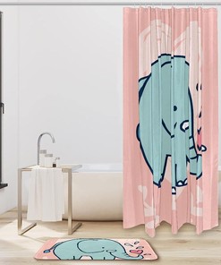 Lovely Elephant in your Bathroom - Shower Curtains Decorative