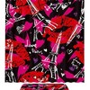 Lovely Hearts and Lips Pattern Paris Eiffel Tower Shower Curtain, Romantic French Bathroom Decor 